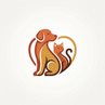 Dog and Cat Silhouette Logo